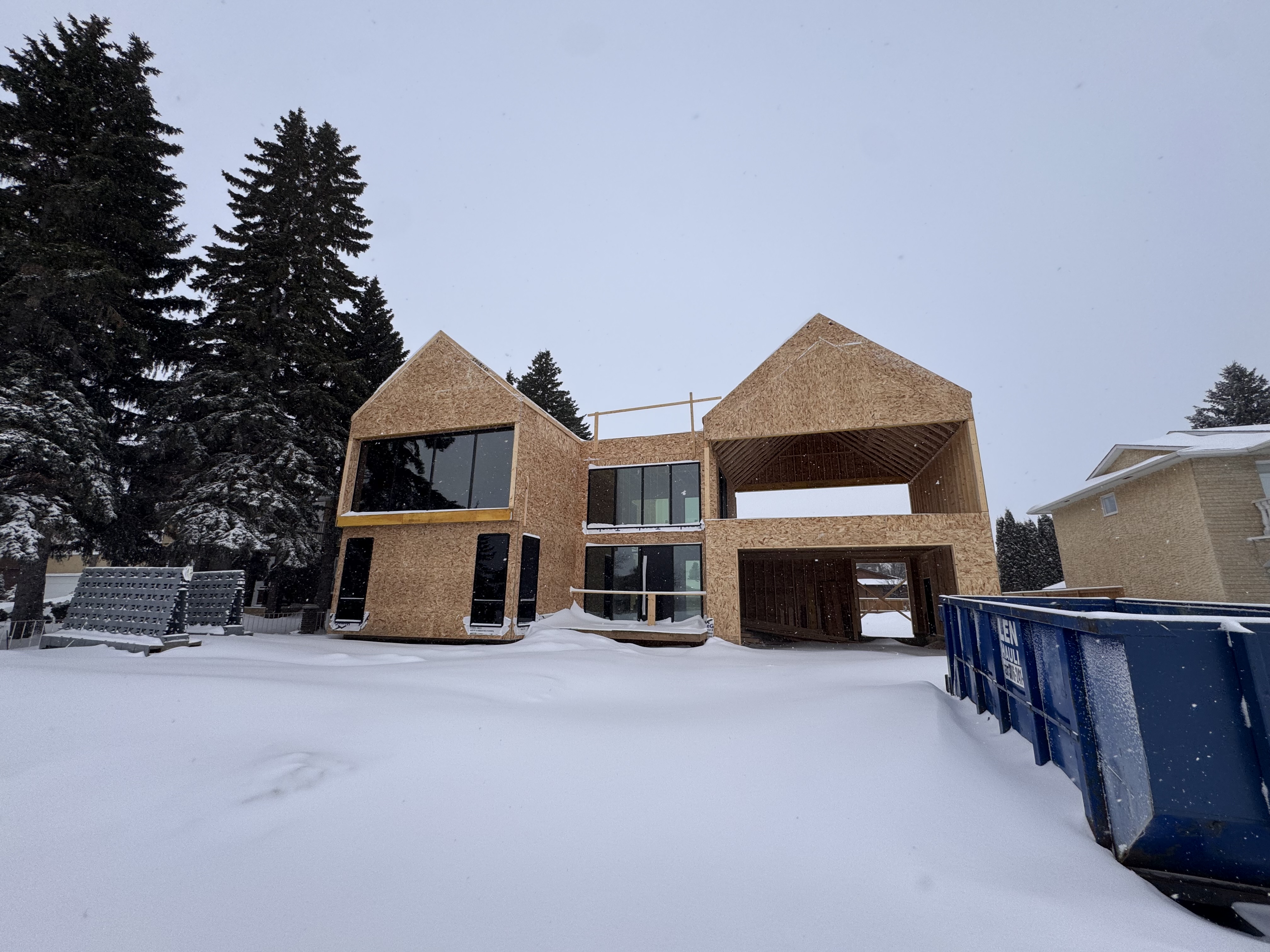 House framing project in Saskatoon